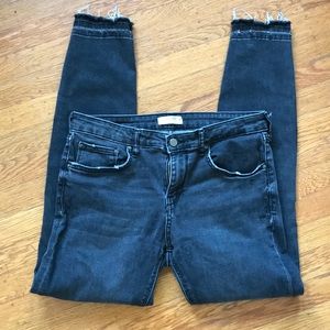 Zara skinny distressed jeans